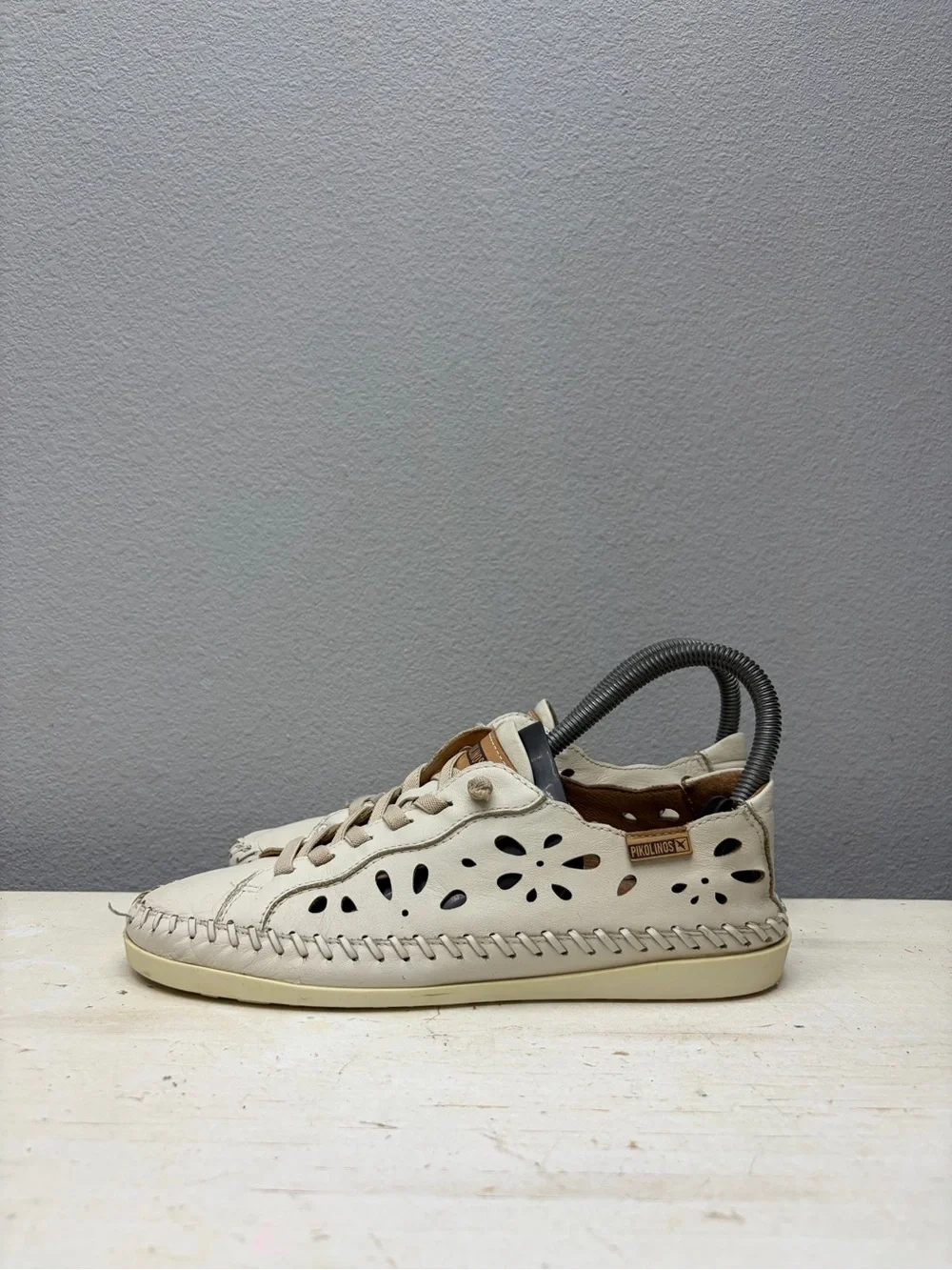Pikolinos White Leather Soller W8B-6550 Shoes Size 36